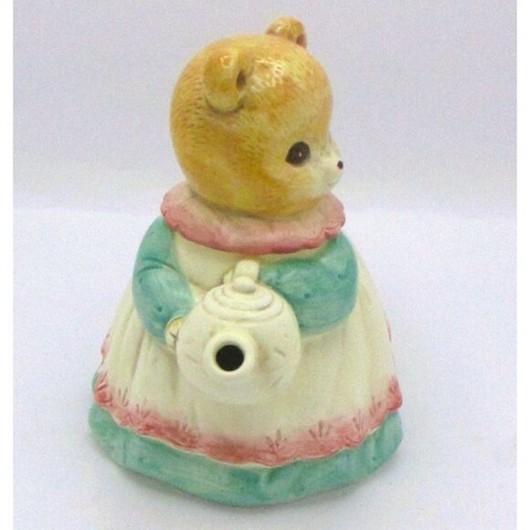 Vintage Takahashi Ceramic CatTeapot Figurine 6.5" Adorable 20C - Picture 4 of 5